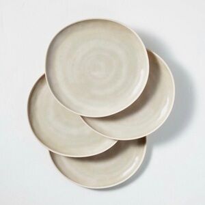 11" Tonal Melamine Dinner Plate Natural/Cream 4pk - Hearth & Hand™ with Magnolia
